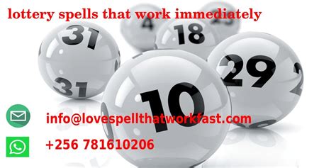 lottery spells that work immediately